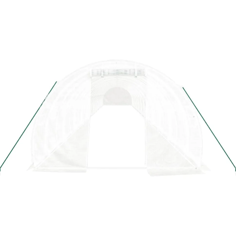 Kasvihuone teräsrungolla, 3x2x2 m - 24x3x2 m, eri kokoja ja värejä (29939)