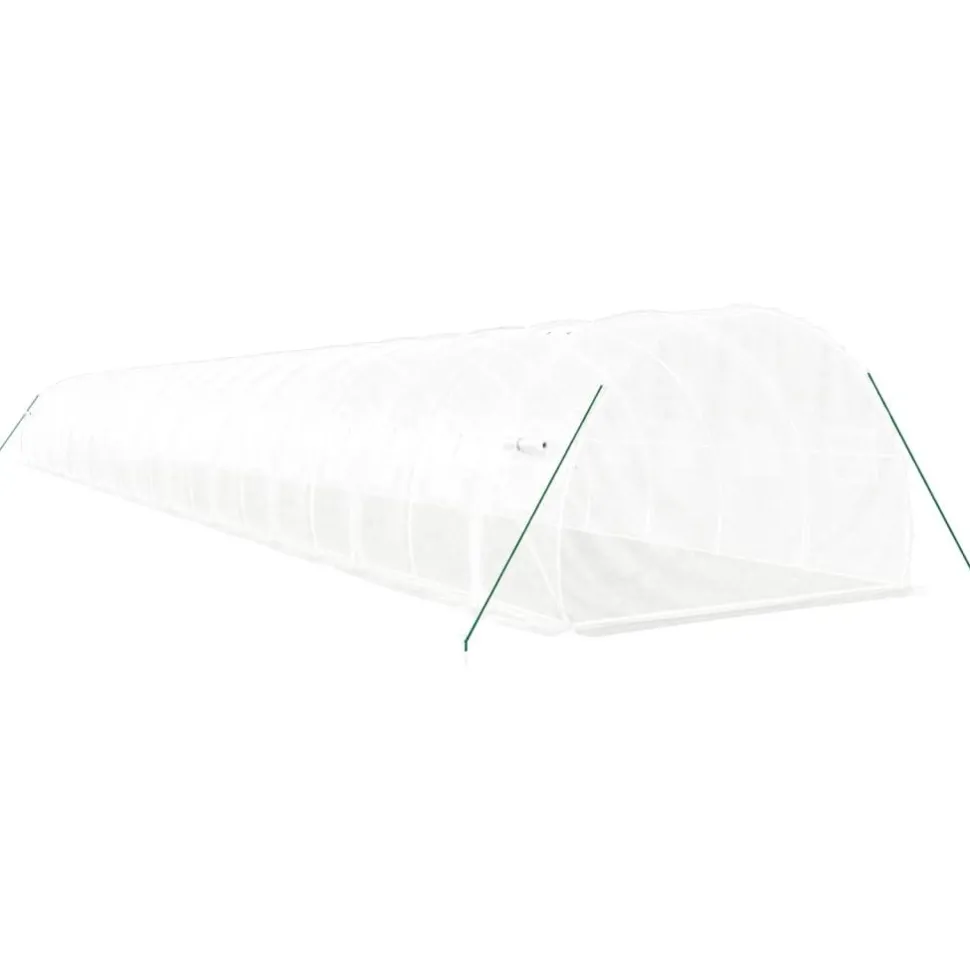Kasvihuone teräsrungolla, 3x2x2 m - 24x3x2 m, eri kokoja ja värejä (29939)