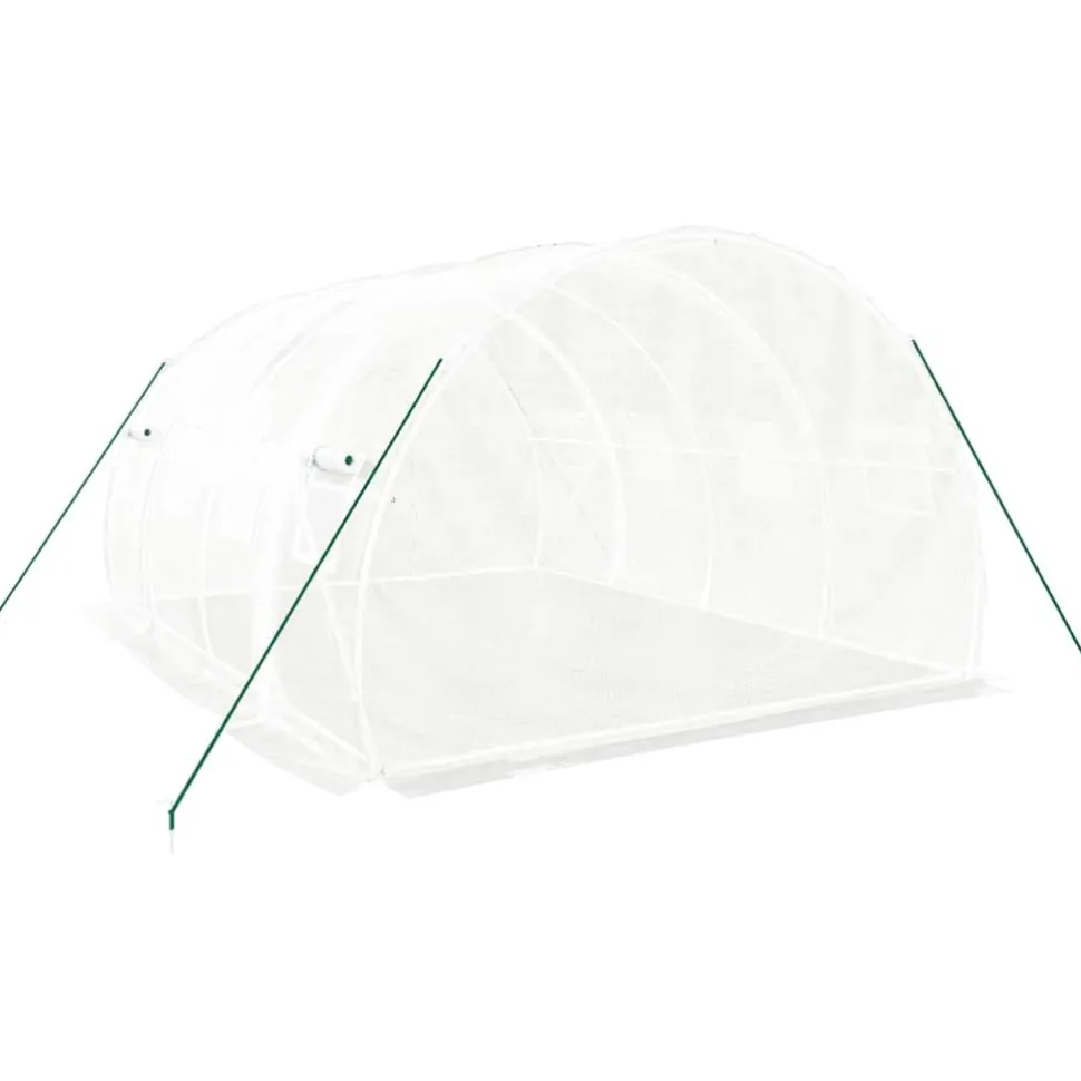 Kasvihuone teräsrungolla, 3x2x2 m - 24x3x2 m, eri kokoja ja värejä (29939)