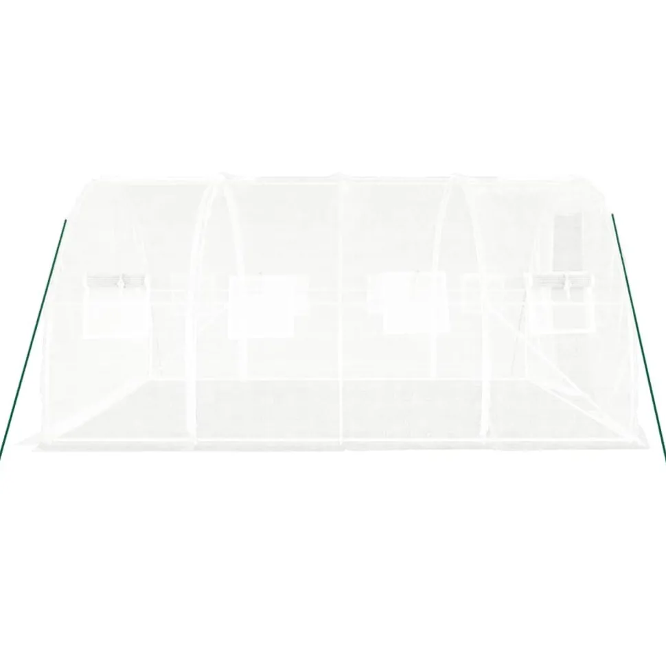 Kasvihuone teräsrungolla, 3x2x2 m - 24x3x2 m, eri kokoja ja värejä (29939)