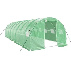 Kasvihuone teräsrungolla, 3x2x2 m - 24x3x2 m, eri kokoja ja värejä (29939)