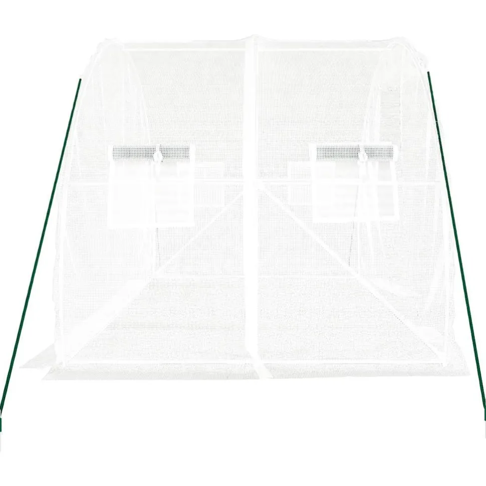 Kasvihuone teräsrungolla, 3x2x2 m - 24x3x2 m, eri kokoja ja värejä (29939)