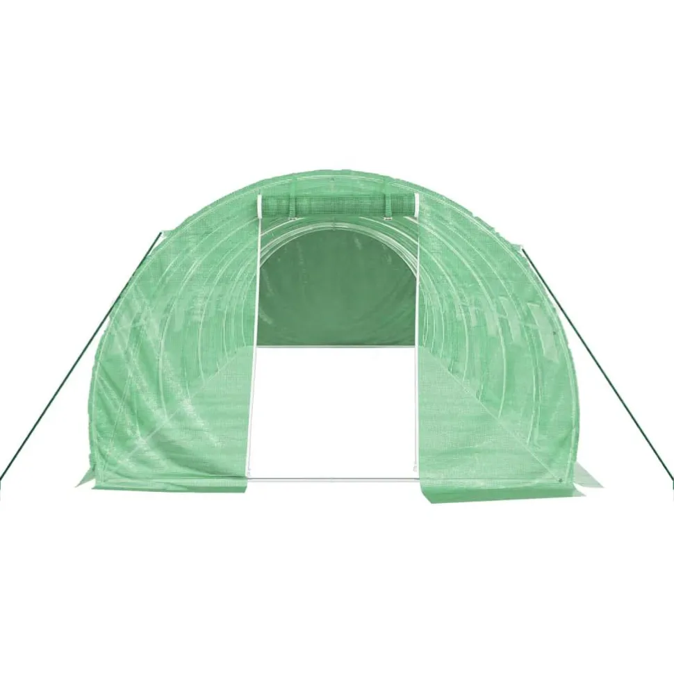 Kasvihuone teräsrungolla, 3x2x2 m - 24x3x2 m, eri kokoja ja värejä (29939)