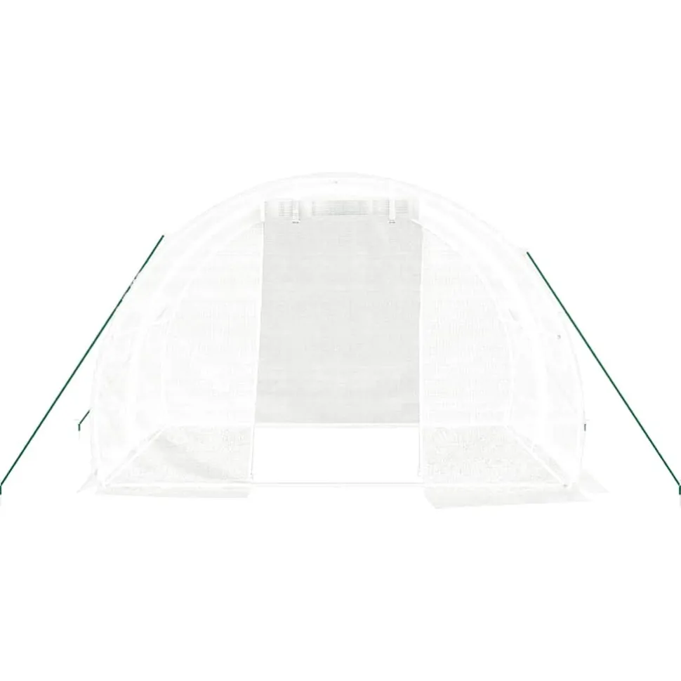 Kasvihuone teräsrungolla, 3x2x2 m - 24x3x2 m, eri kokoja ja värejä (29939)