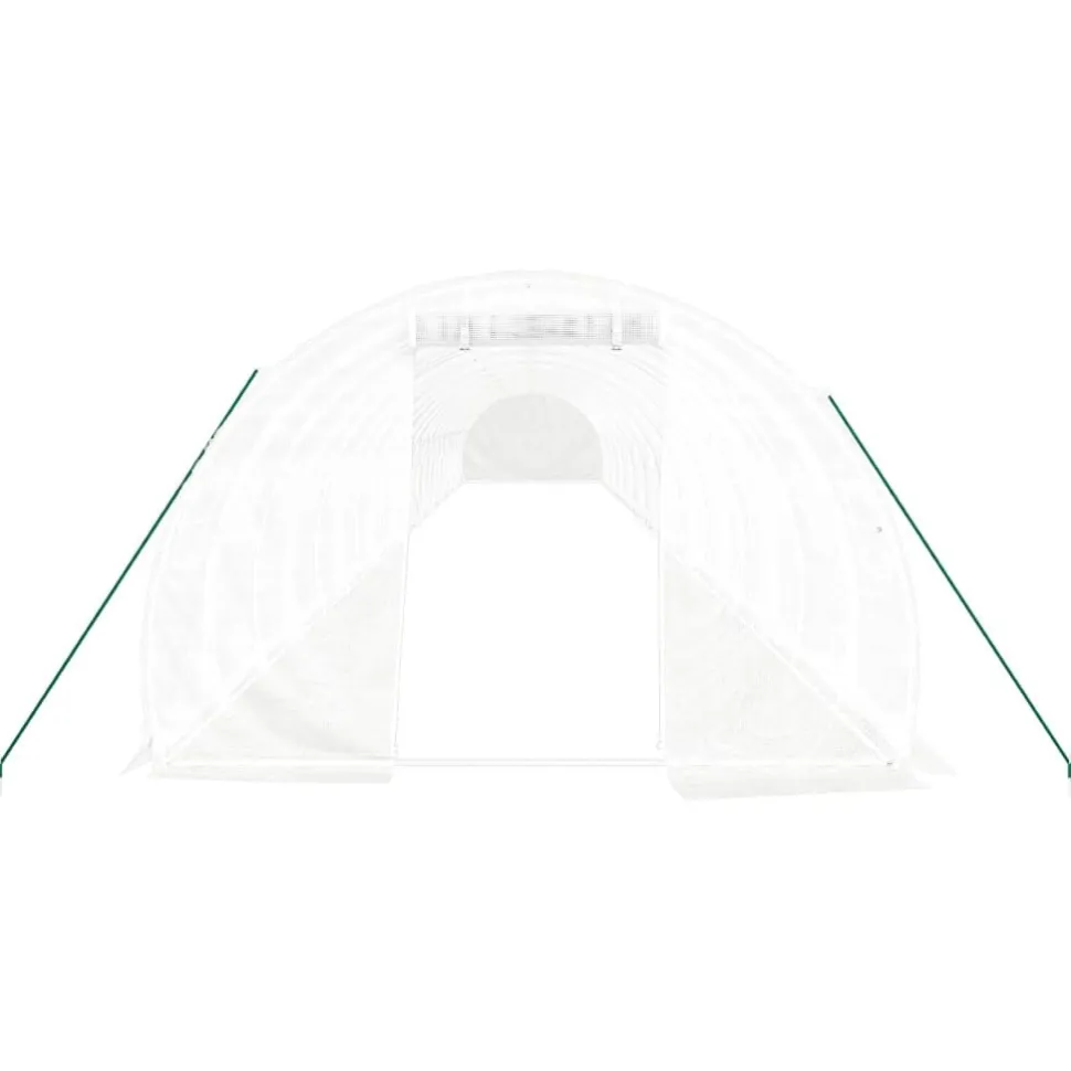 Kasvihuone teräsrungolla, 3x2x2 m - 24x3x2 m, eri kokoja ja värejä (29939)