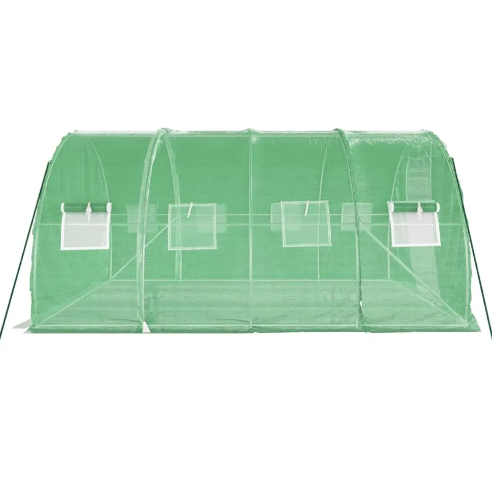 Kasvihuone teräsrungolla, 3x2x2 m - 24x3x2 m, eri kokoja ja värejä (29939)