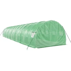 Kasvihuone teräsrungolla, 3x2x2 m - 24x3x2 m, eri kokoja ja värejä (29939)