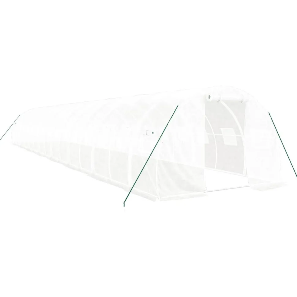 Kasvihuone teräsrungolla, 3x2x2 m - 24x3x2 m, eri kokoja ja värejä (29939)