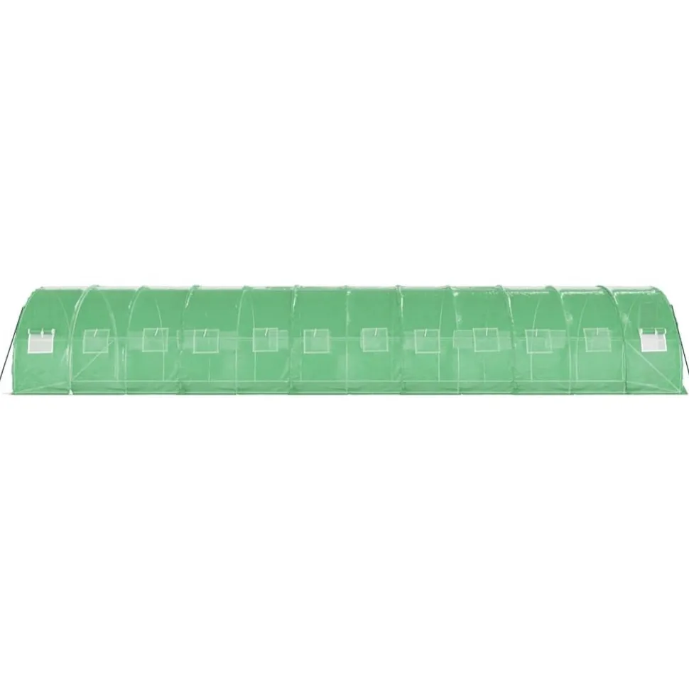 Kasvihuone teräsrungolla, 3x2x2 m - 24x3x2 m, eri kokoja ja värejä (29939)