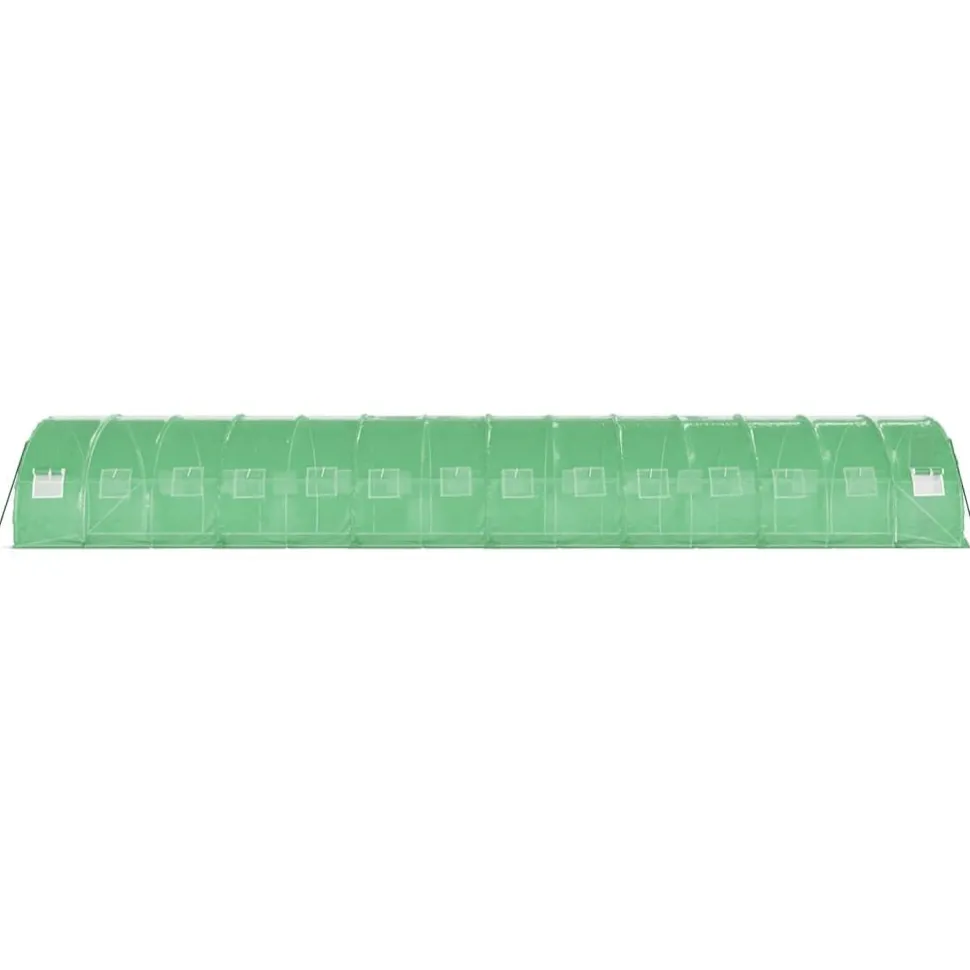 Kasvihuone teräsrungolla, 3x2x2 m - 24x3x2 m, eri kokoja ja värejä (29939)