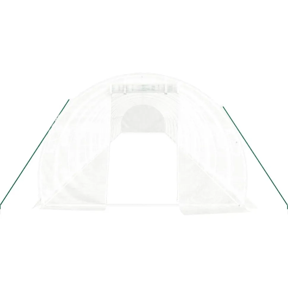 Kasvihuone teräsrungolla, 3x2x2 m - 24x3x2 m, eri kokoja ja värejä (29939)