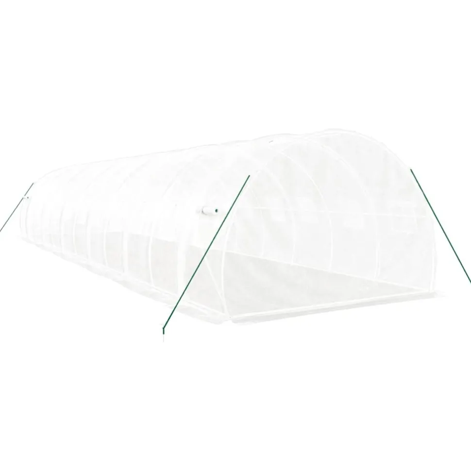 Kasvihuone teräsrungolla, 3x2x2 m - 24x3x2 m, eri kokoja ja värejä (29939)