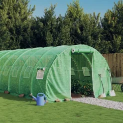 Kasvihuone teräsrungolla, 3x2x2 m - 24x3x2 m, eri kokoja ja värejä (29939)