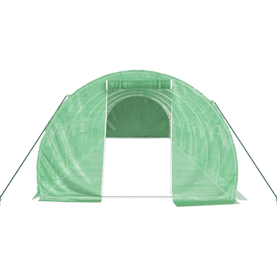 Kasvihuone teräsrungolla, 3x2x2 m - 24x3x2 m, eri kokoja ja värejä (29939)