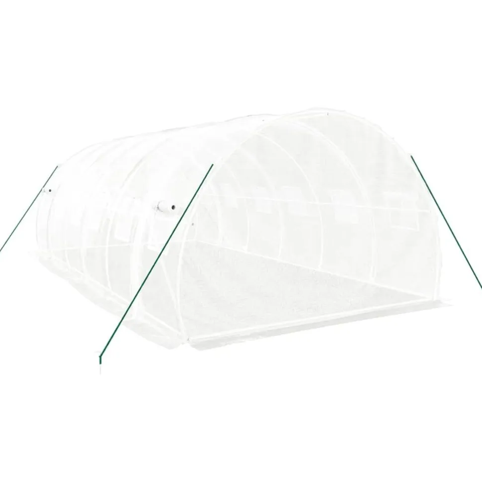 Kasvihuone teräsrungolla, 3x2x2 m - 24x3x2 m, eri kokoja ja värejä (29939)