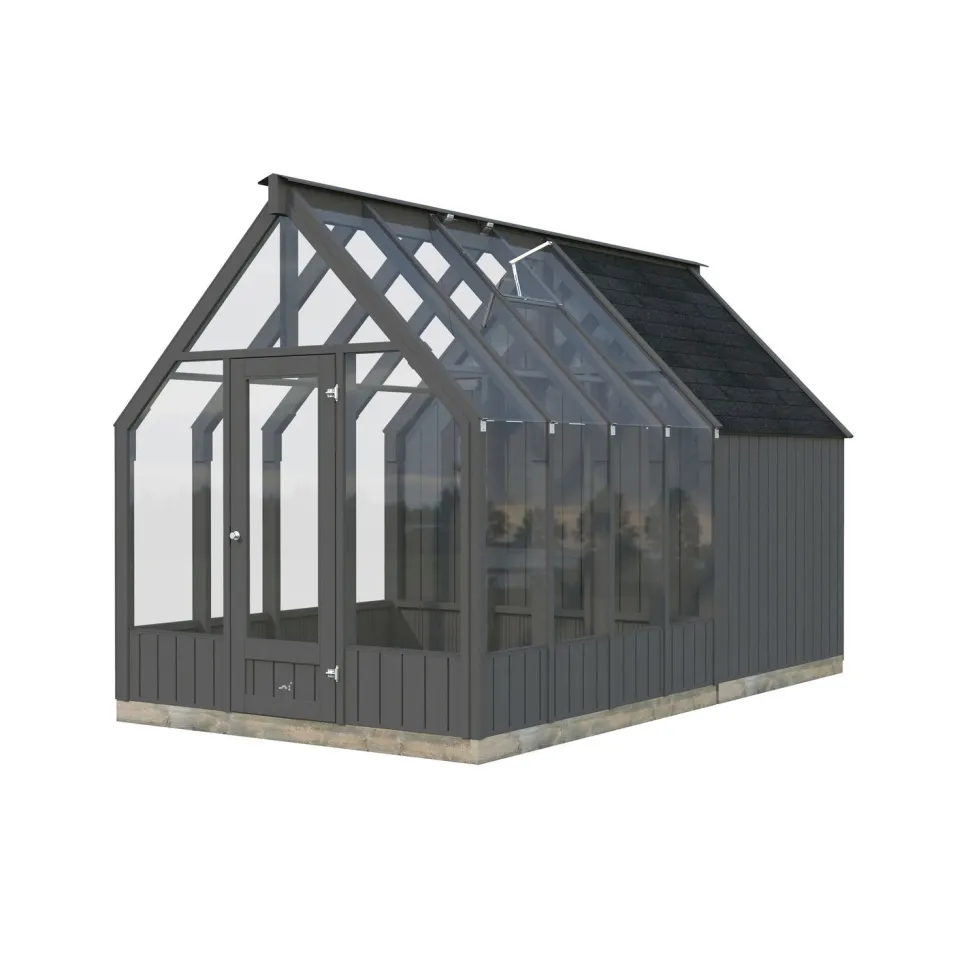 Kasvihuone vajalla Palmako Emilia 5,4+4,0 m2