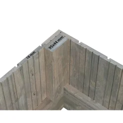 Kasvihuone vajalla Palmako Emilia 5,4+4,0 m2