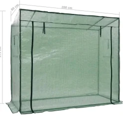 Kasvihuone 200x80x173 cm (46918)