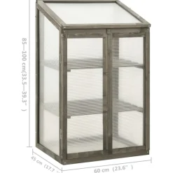 Kasvihuone 60x45x100 cm kuusi (14849)
