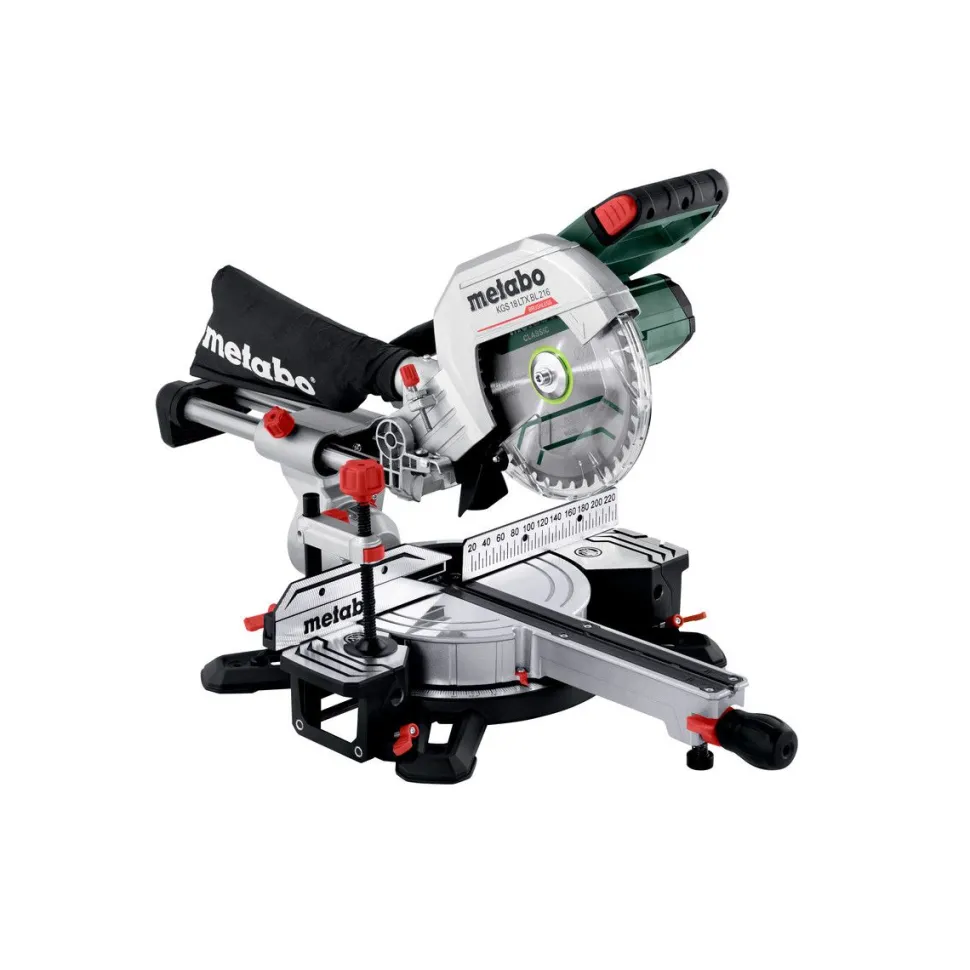 Katkaisu- ja jiirisaha MetabokgS 18 LTX BL 216 18V sisältää 2x8,0 Ah akut ja laturin
