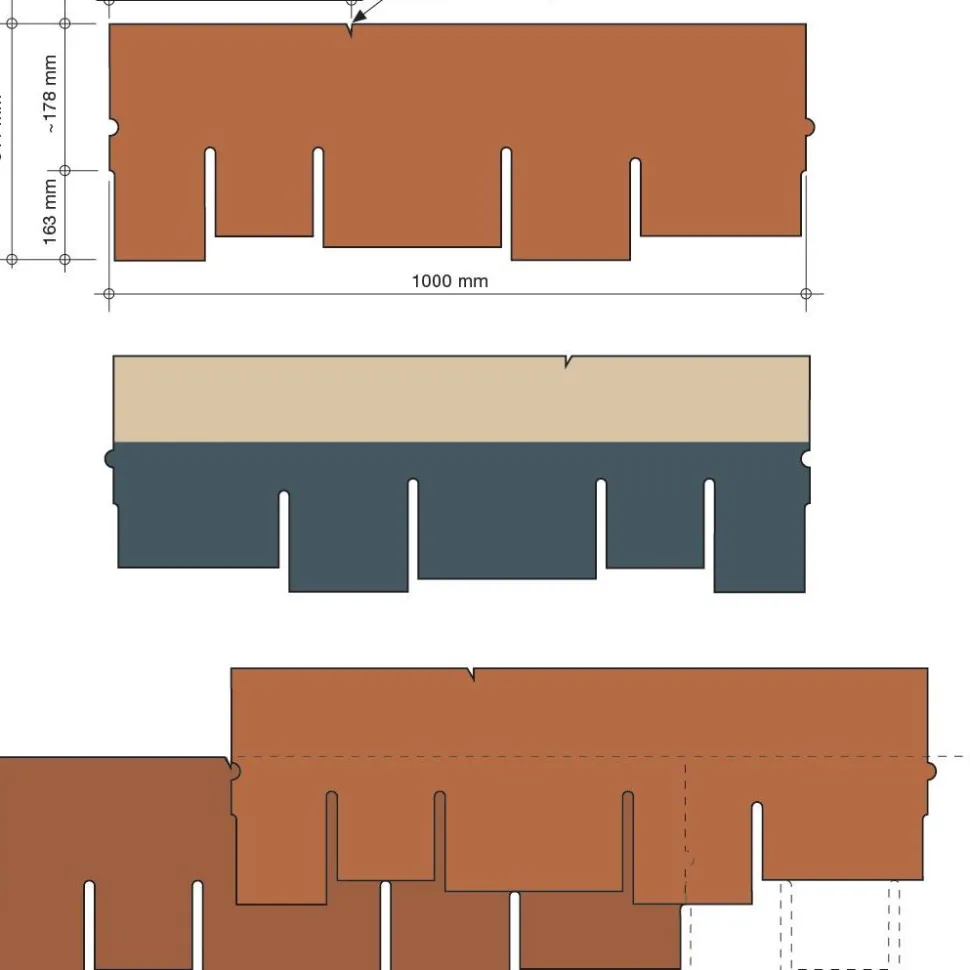 Kattohuopa Katepal Ambient kuparinruskea 2,18m2/pkt