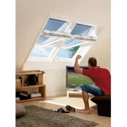 Kattoikkuna Velux TripleProtect käsikäyttöinen lapeikkuna 134 cm x 98 cm