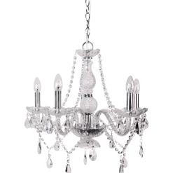 Kattokruunu FocusLight Marissa Ø45cm, 5xE14, kirkas