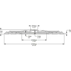 Kattorosetti Orac Decor R09 Ø485 mm polyuretaani valkoinen