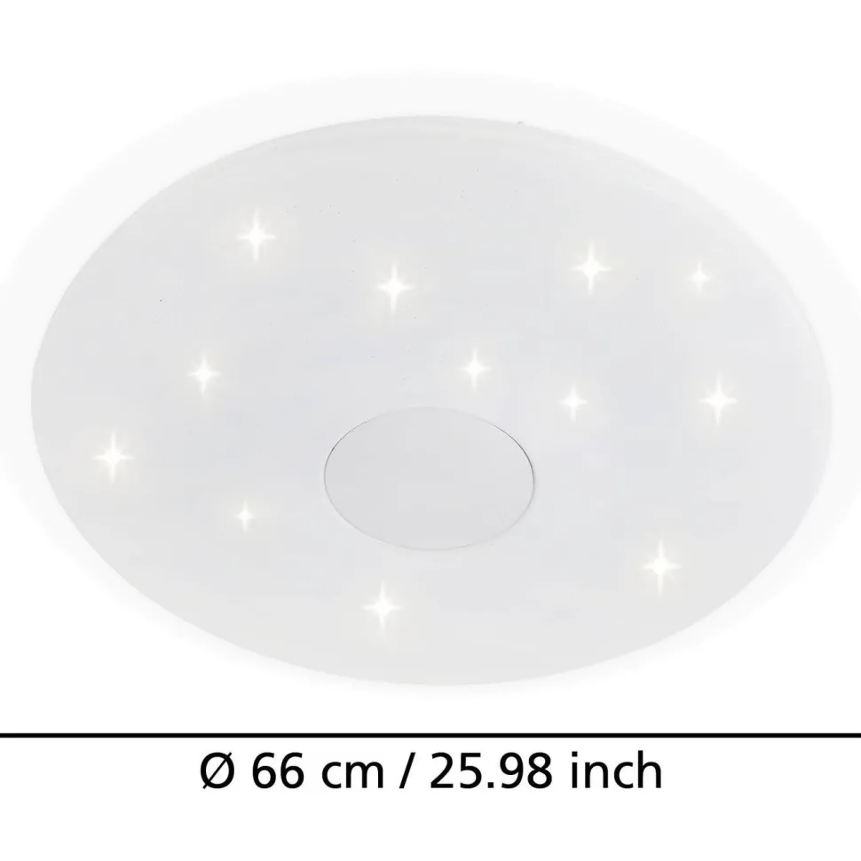 Kattovalaisin Eglo Lanciano Ø66cm 36W LED CCT valkoinen