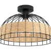Kattovalaisin Eglo Vintage Anwick Ø380mm musta/puu