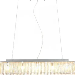 Kattovalaisin kristallihelmillä hopea 104 cm e14