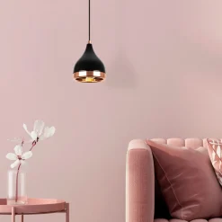 Kattovalaisin Linento Lighting Yildo, musta/kupari