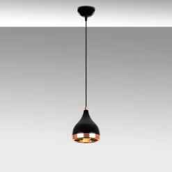 Kattovalaisin Linento Lighting Yildo, musta/kupari