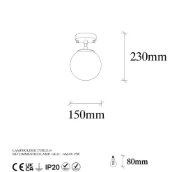 Kattovalaisin Linento Lighting Atmaca 15, messinki