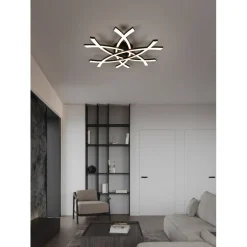 Kattovalaisin Trio Pollock LED 3000K 62x59cm mattamusta