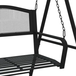 Keinupenkki 124 cm musta teräs