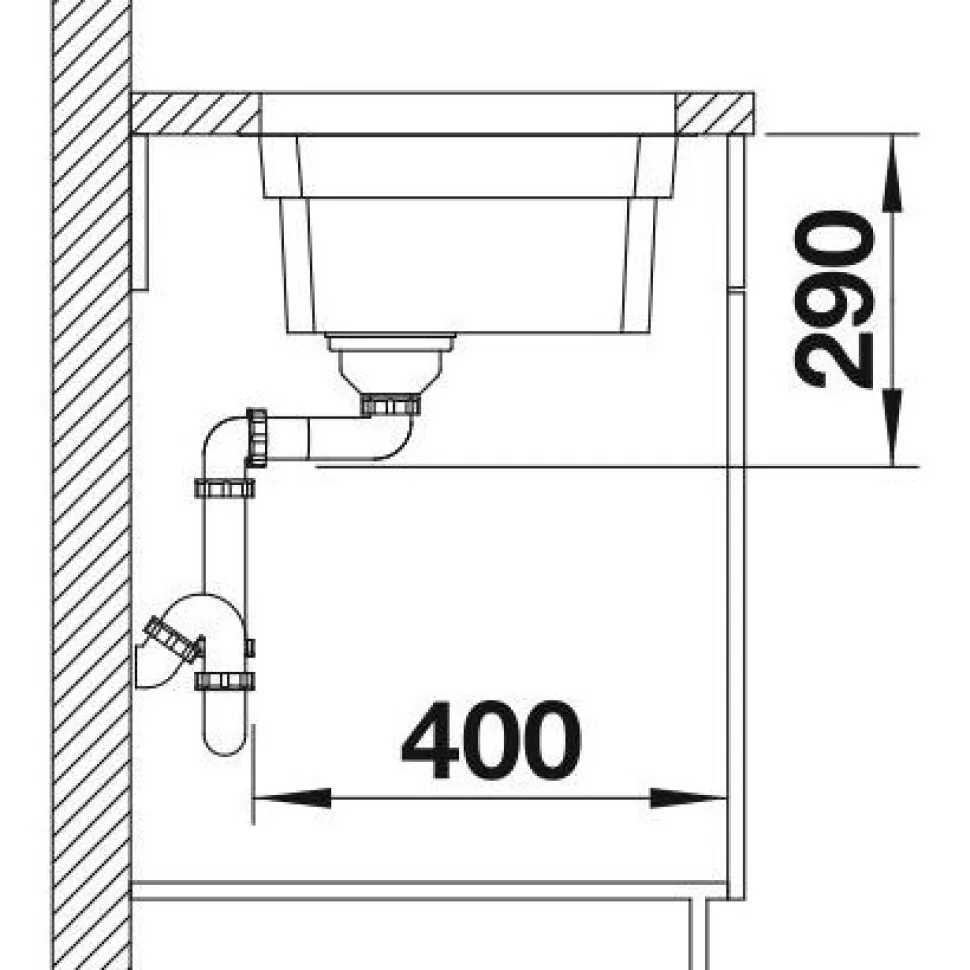 Keittiöallas Blanco Etagon 500-U, 540x440mm, rst, altakiinnitettävä