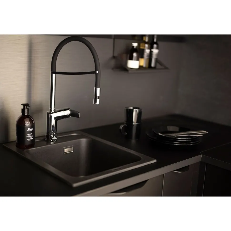 Keittiöallas Stala Combo CEG40-50B 400x500 mm komposiitti musta