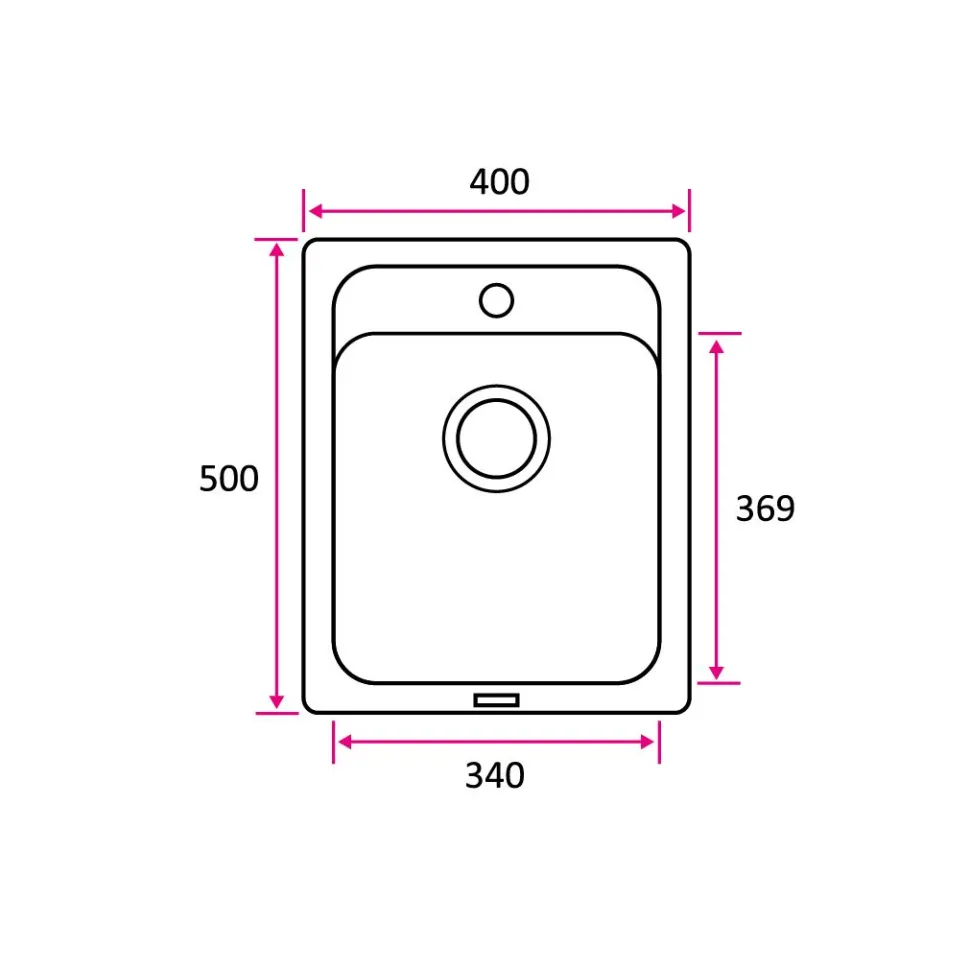Keittiöallas Stala Combo CEG40-50B 400x500 mm komposiitti musta