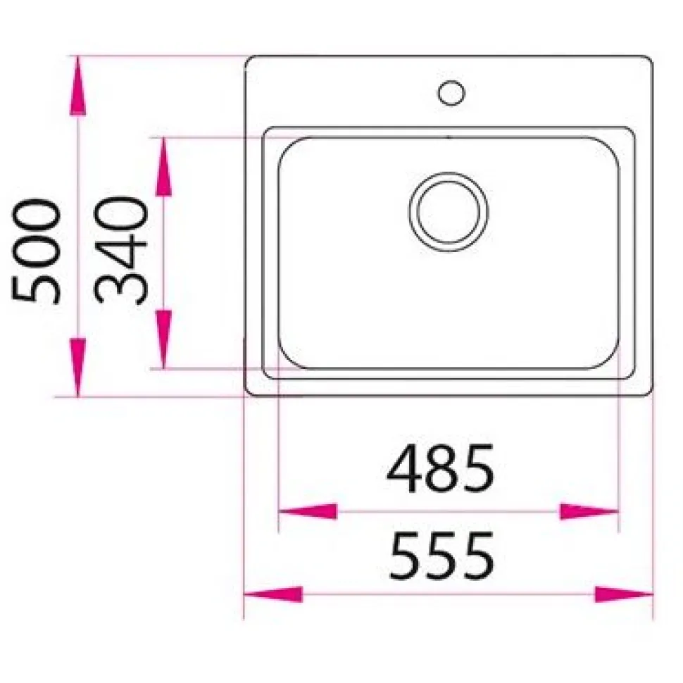 Keittiöallas Stala Lyria L50-60 555x500 mm rst