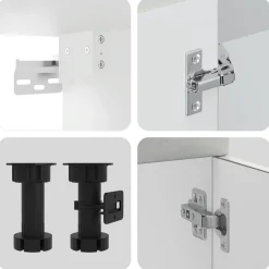 Keittiökaappisarja, 11-osainen Kalmar, eri värejä (43830)