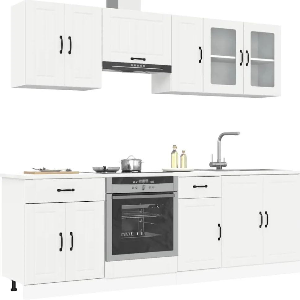 Keittiön kalustesarja, 8-osainen Kalmar, eri värejä (43825)