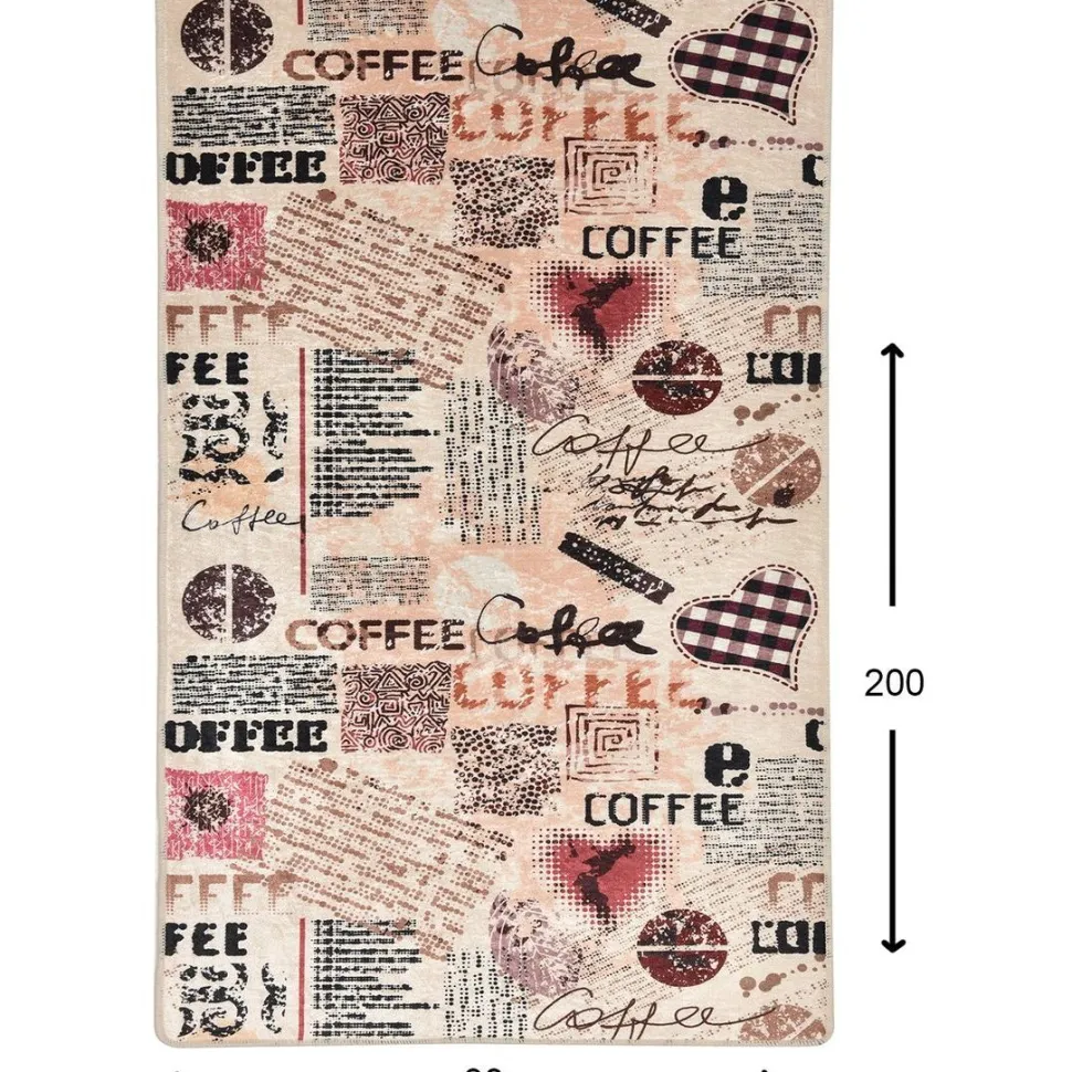 Keittiön matto Linento Coffee, eri kokoja