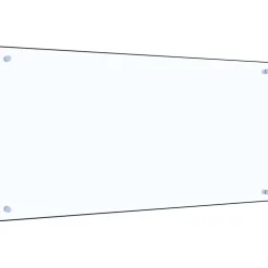 Keittiön roiskesuoja läpinäkyvä 100x50 cm karkaistu lasi
