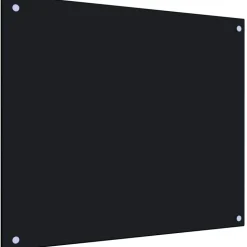 Keittiön roiskesuoja musta 70x60 cm karkaistu lasi