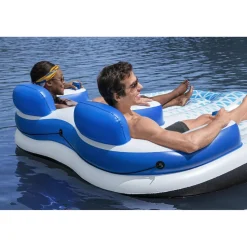 Kelluntalautta Bestway Hydro-Force Indigo Wave Double Lounge, 183x176cm