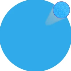 Kelluva pyöreä pe uima-altaan suoja 455 cm sininen