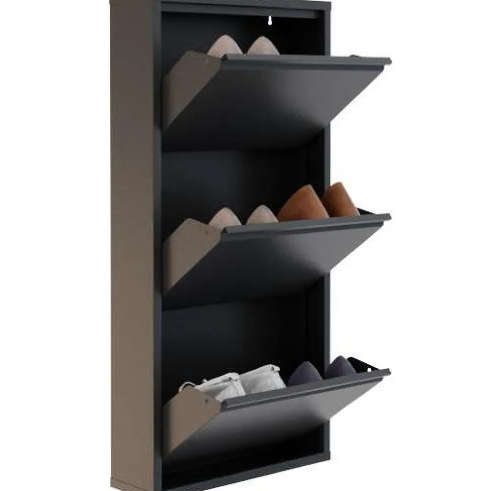 Kenkäkaappi Linento Furniture 3 Piece Metal, 50x103cm