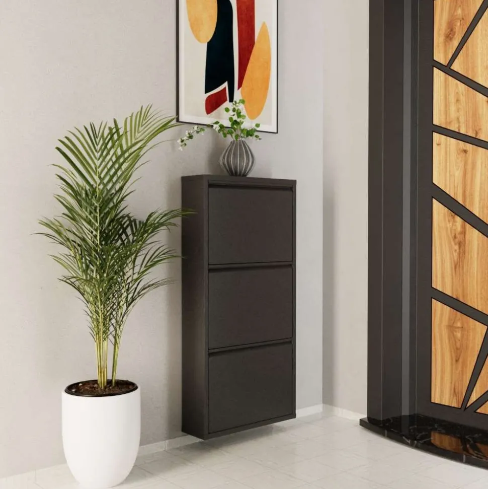 Kenkäkaappi Linento Furniture 3 Piece Metal, 50x103cm