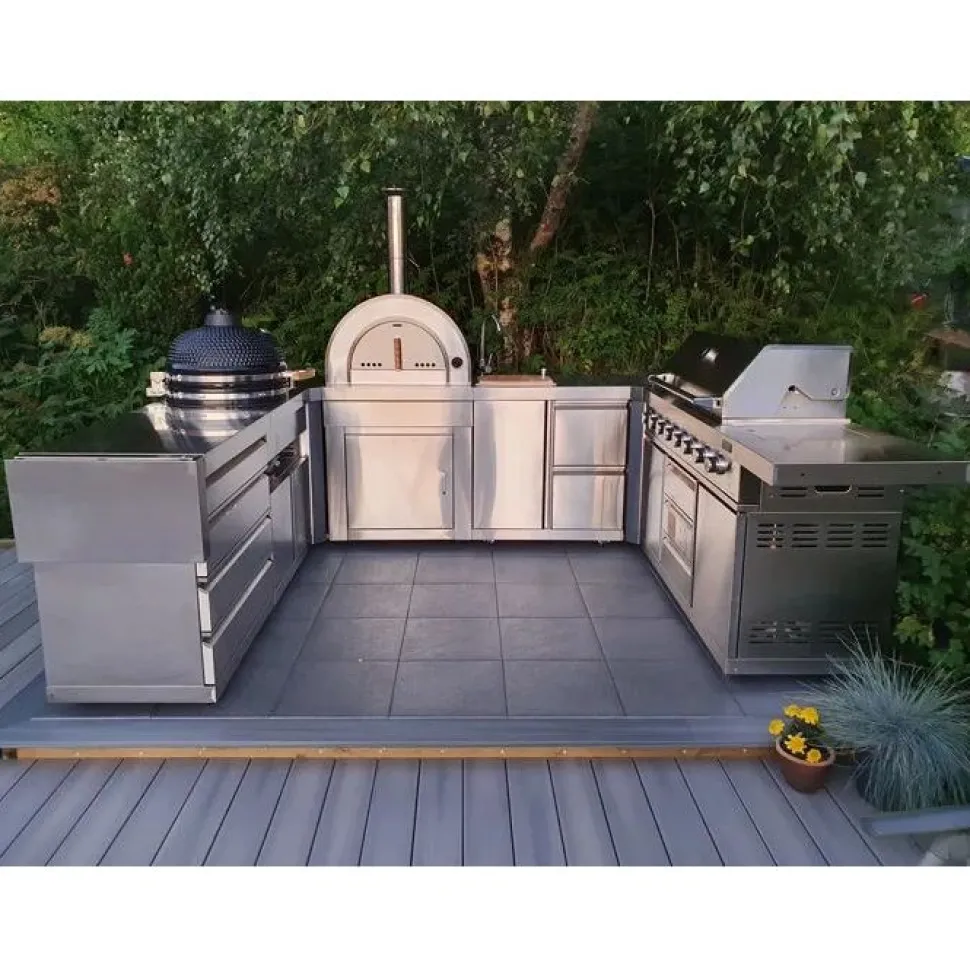 Kesäkeittiön Kamado-moduuli Myoutdoorkitchen Stainless Collection